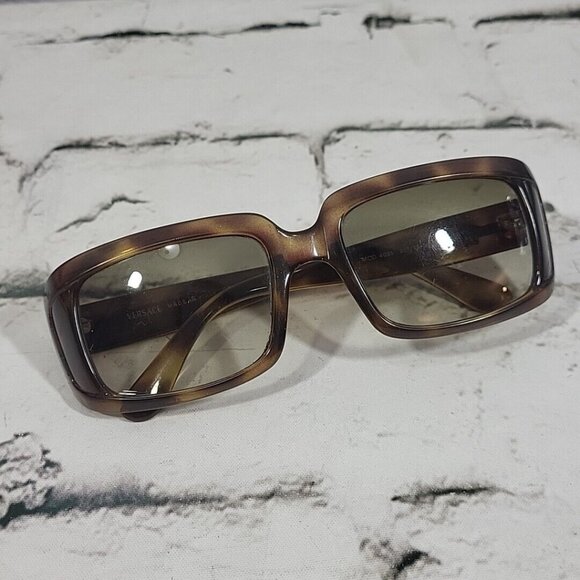 Versace Sunglasses #4035 Sunglass Frames Oversized Tortoise Square Replaced Case main image 9